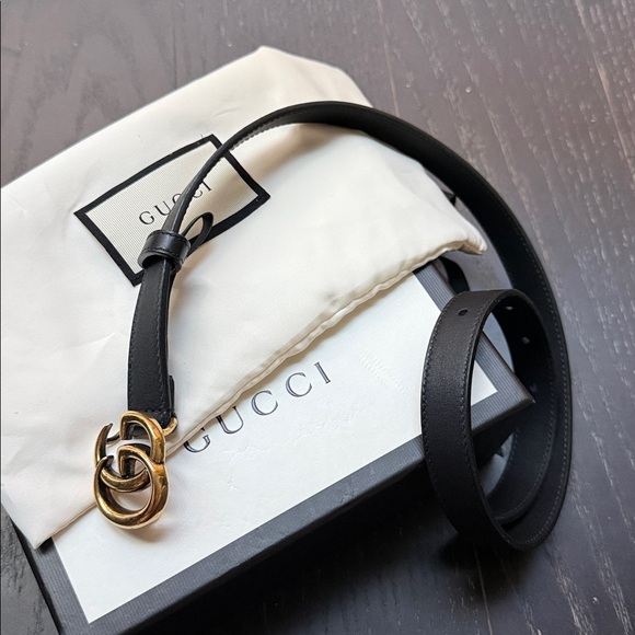 LIKE NEW Gucci GG Marmont thin belt - Picture 3 of 6